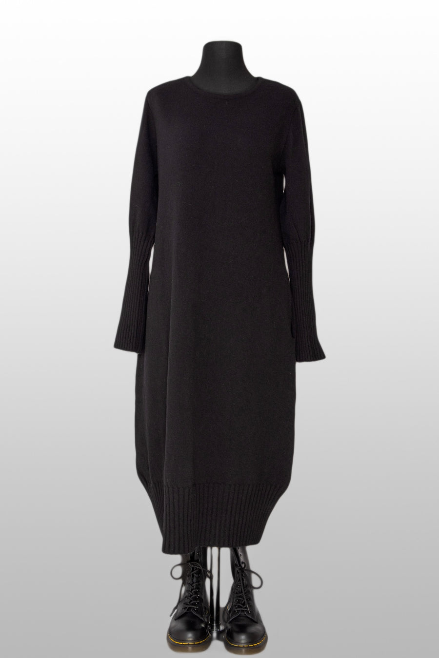 Kleid Strickkleid (350k1) aus 100% Merino-Schurwolle extrafine