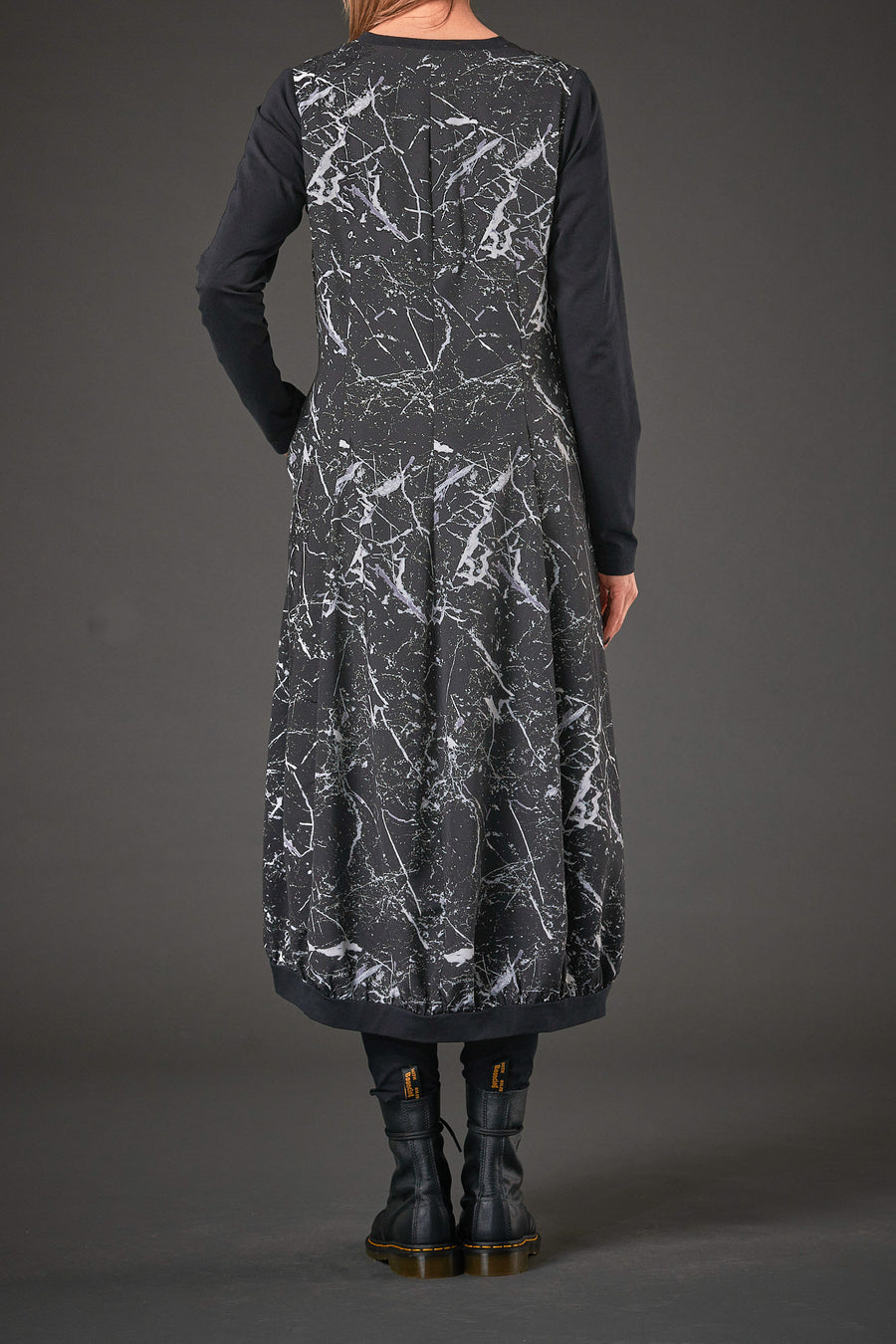 Kleid aus Japanischem Techno-Print  (268k1)