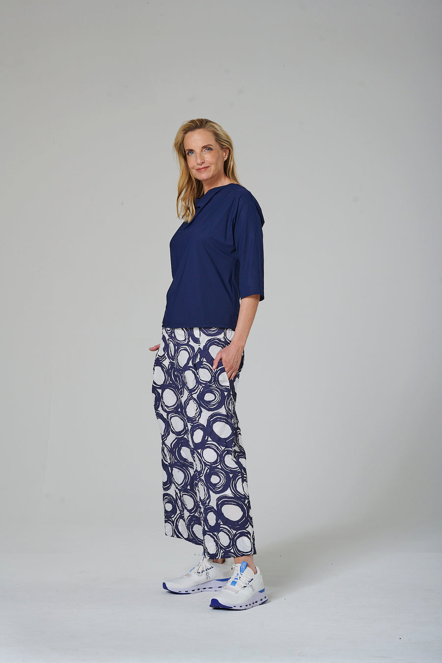 Printed cotton trousers (326h2)