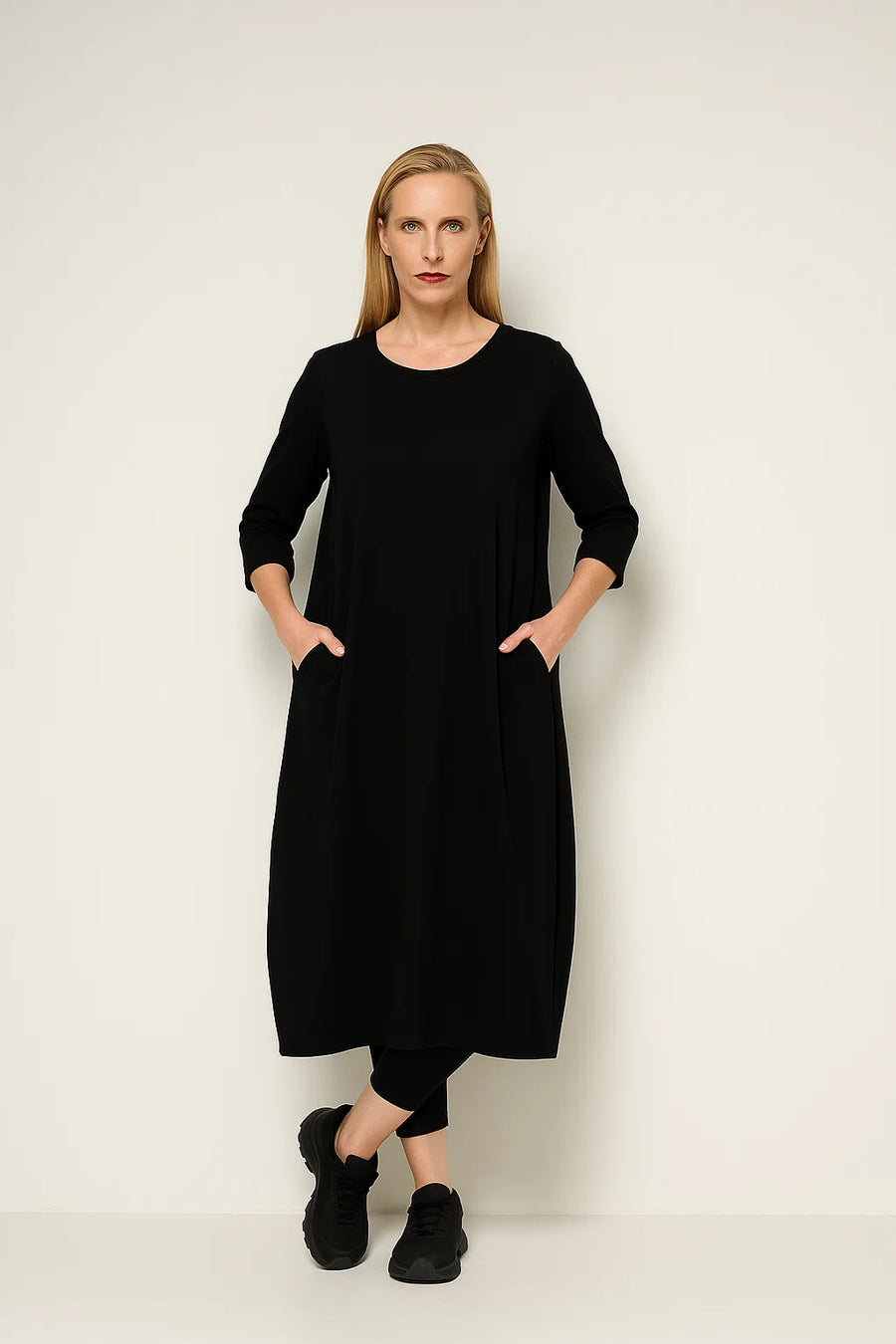 Kleid aus Supima-Baumwolle mit Elasthan (429k2) mit Motivdruck oder Uni