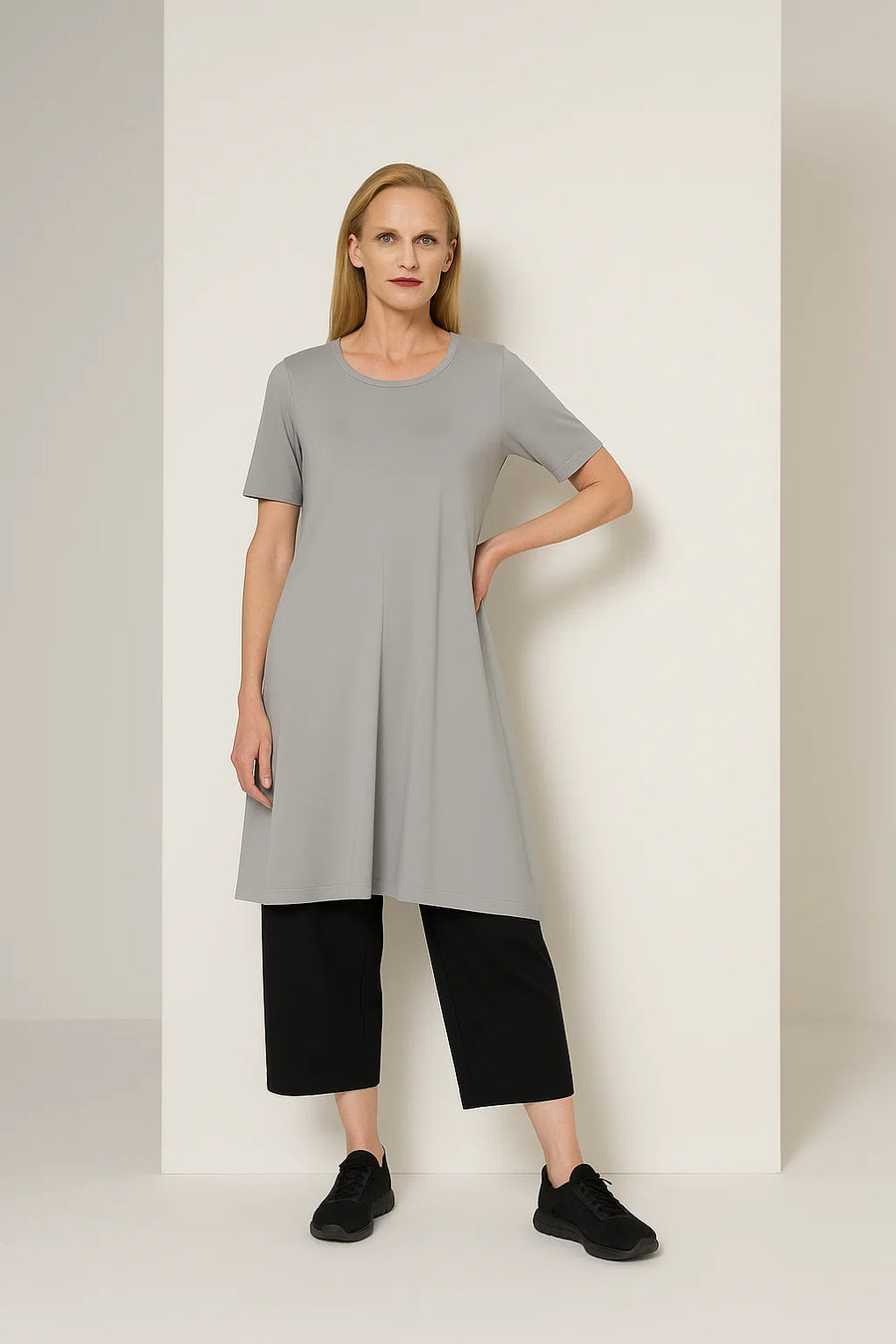 Kleid aus Supima-Baumwolle mit Elasthan (429k3) mit Motivdruck oder Uni  Top5  20% reduziert