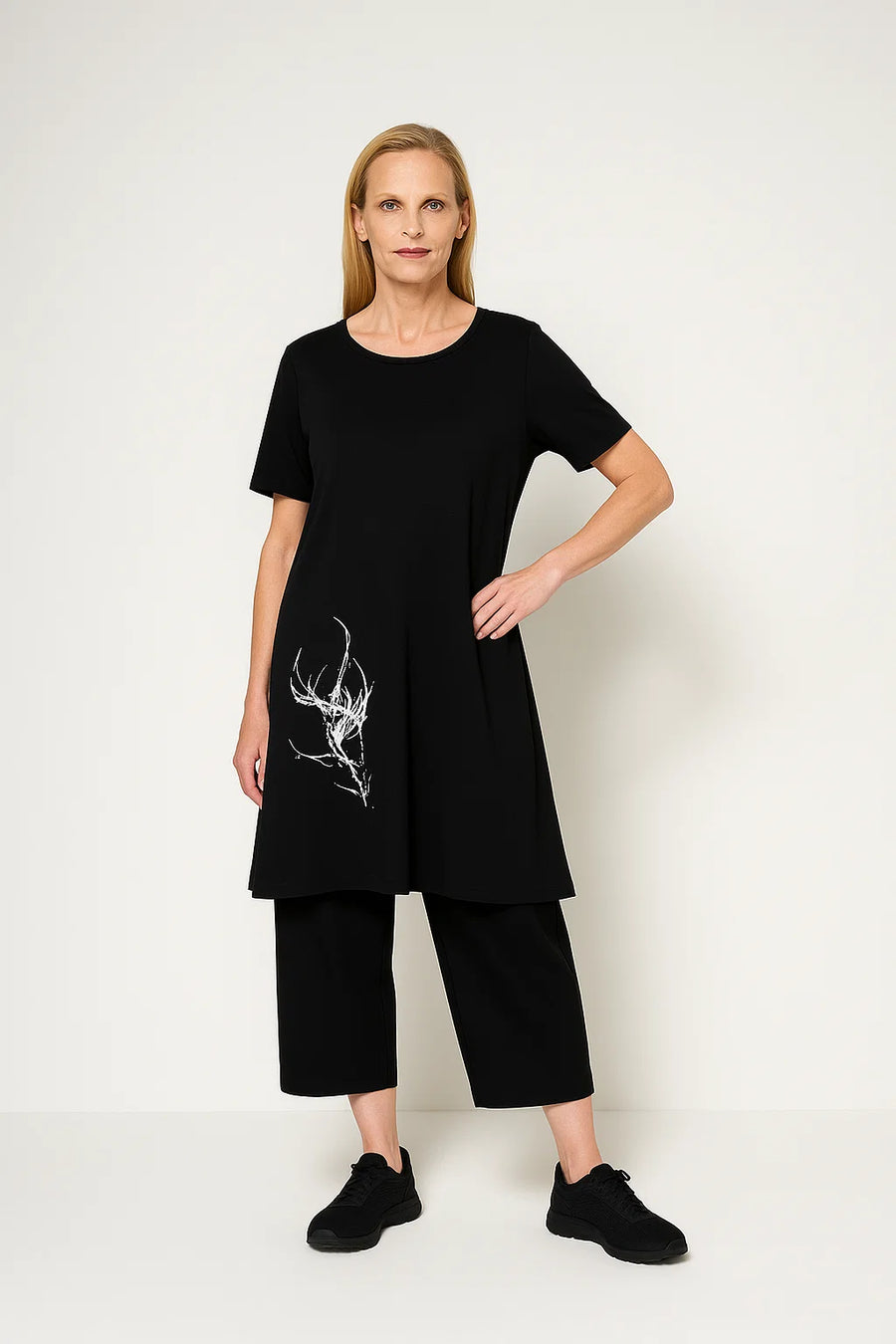 Kleid aus Supima-Baumwolle mit Elasthan (429k3) mit Motivdruck oder Uni  Top5  20% reduziert
