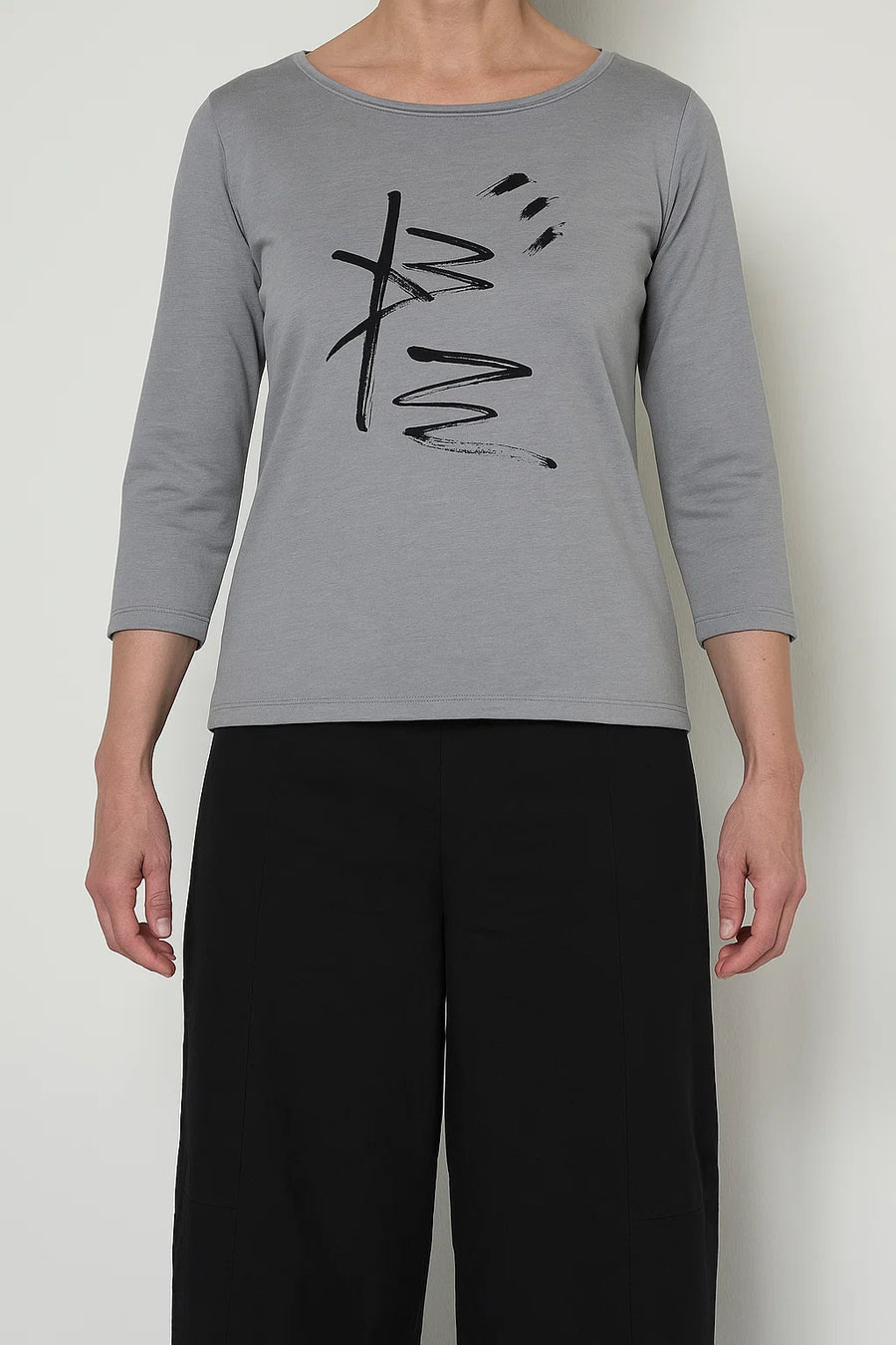 Shirt aus Supima-Baumwolle mit Elasthan (429s2) mit Motivdruck oder Uni