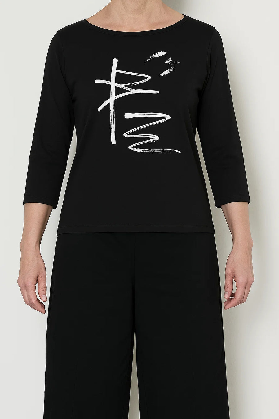 Shirt aus Supima-Baumwolle mit Elasthan (429s2) mit Motivdruck oder Uni