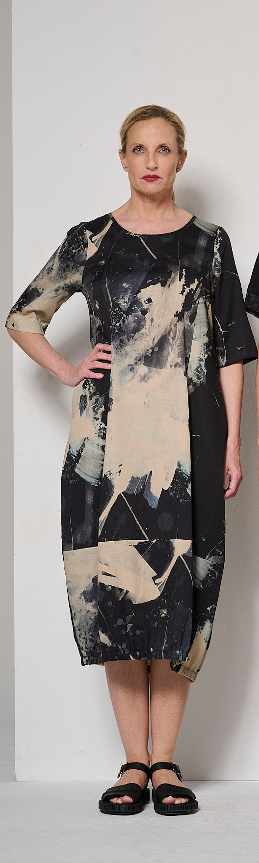 Printed Cotton Dress (433k2)