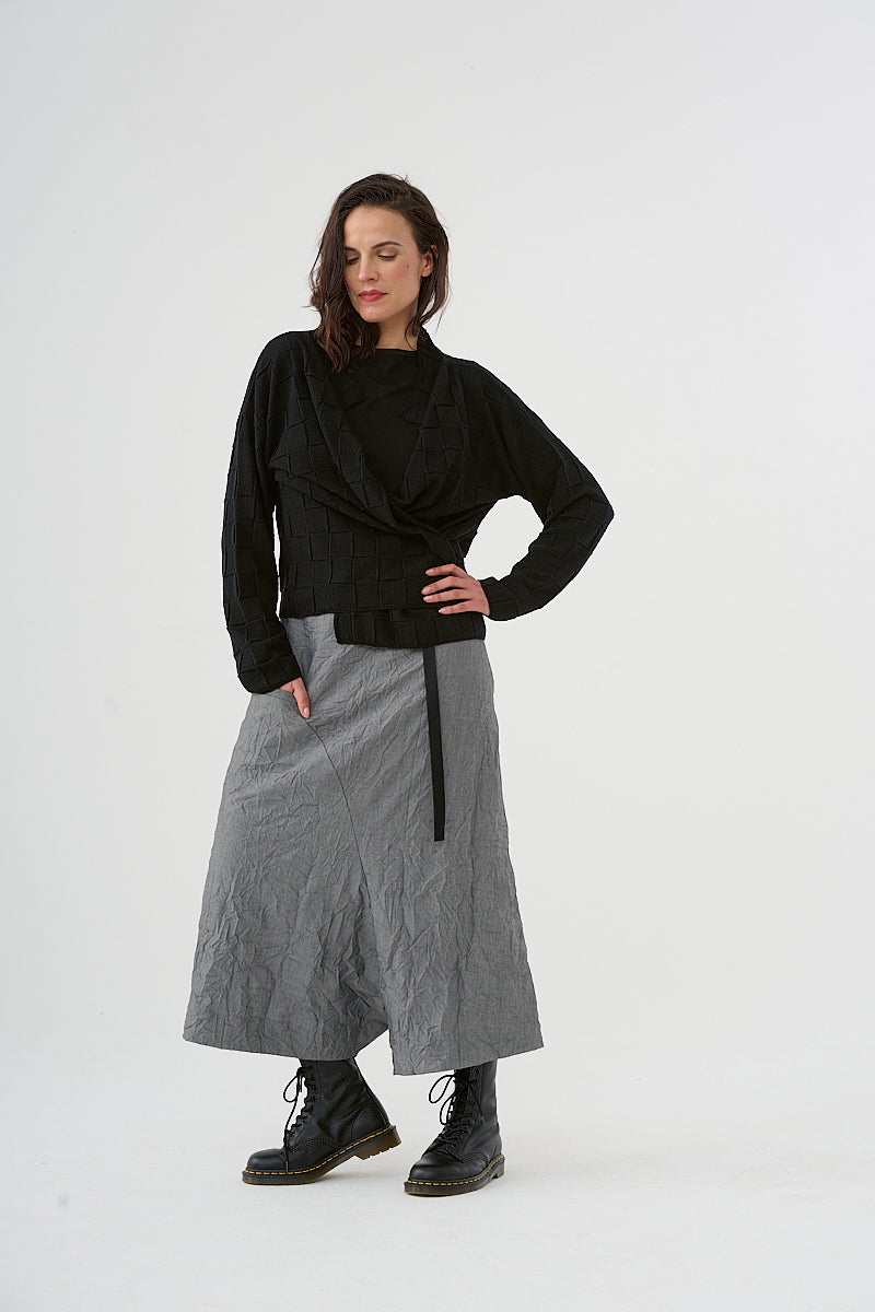Jacket cardigan (450j5) made of 100% extrafine Merino wool