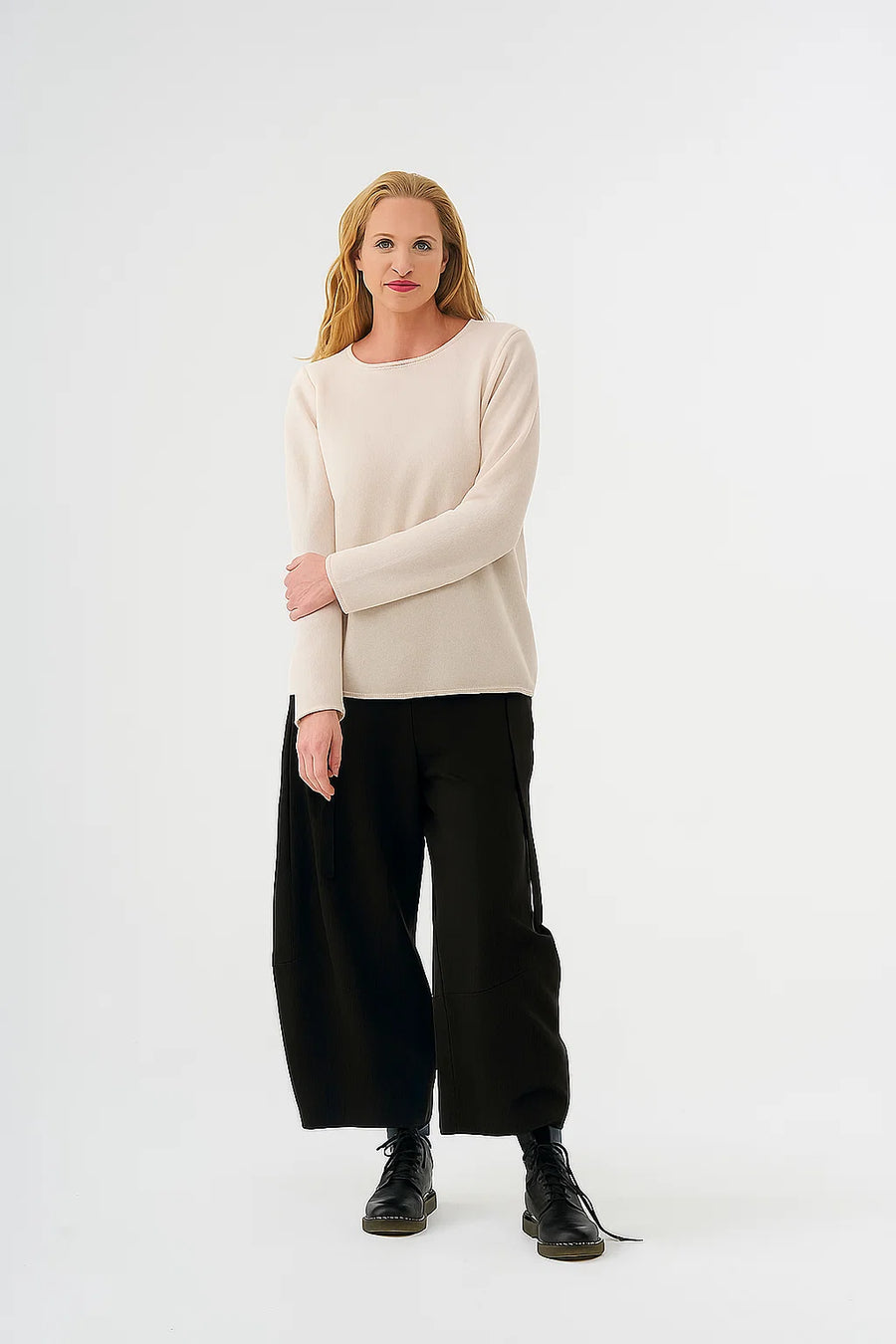 Sweater (451p3) made of merino-cashmere blend Photo provisional