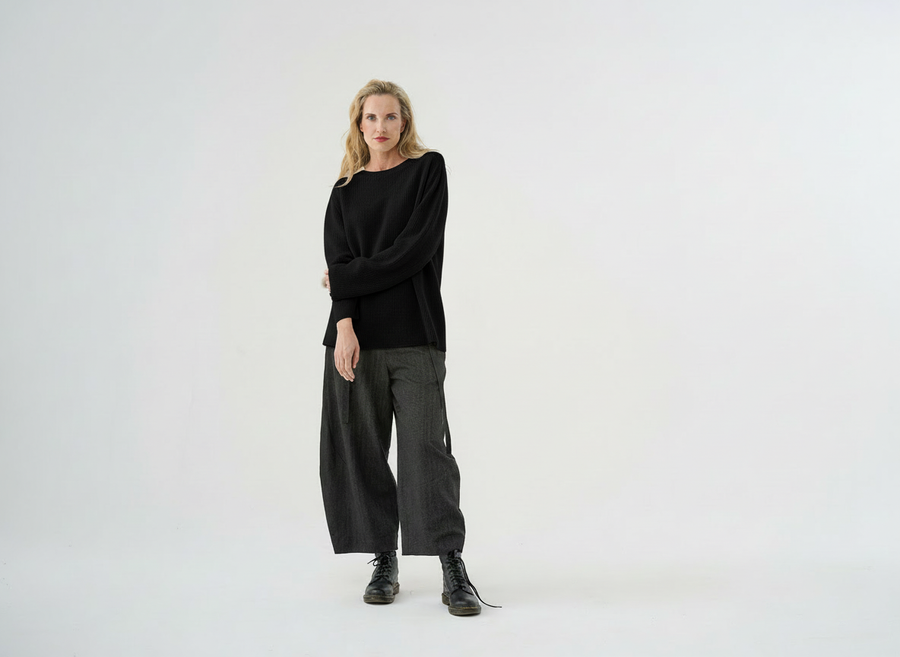 Sweater (451p3) made of merino-cashmere blend Photo provisional