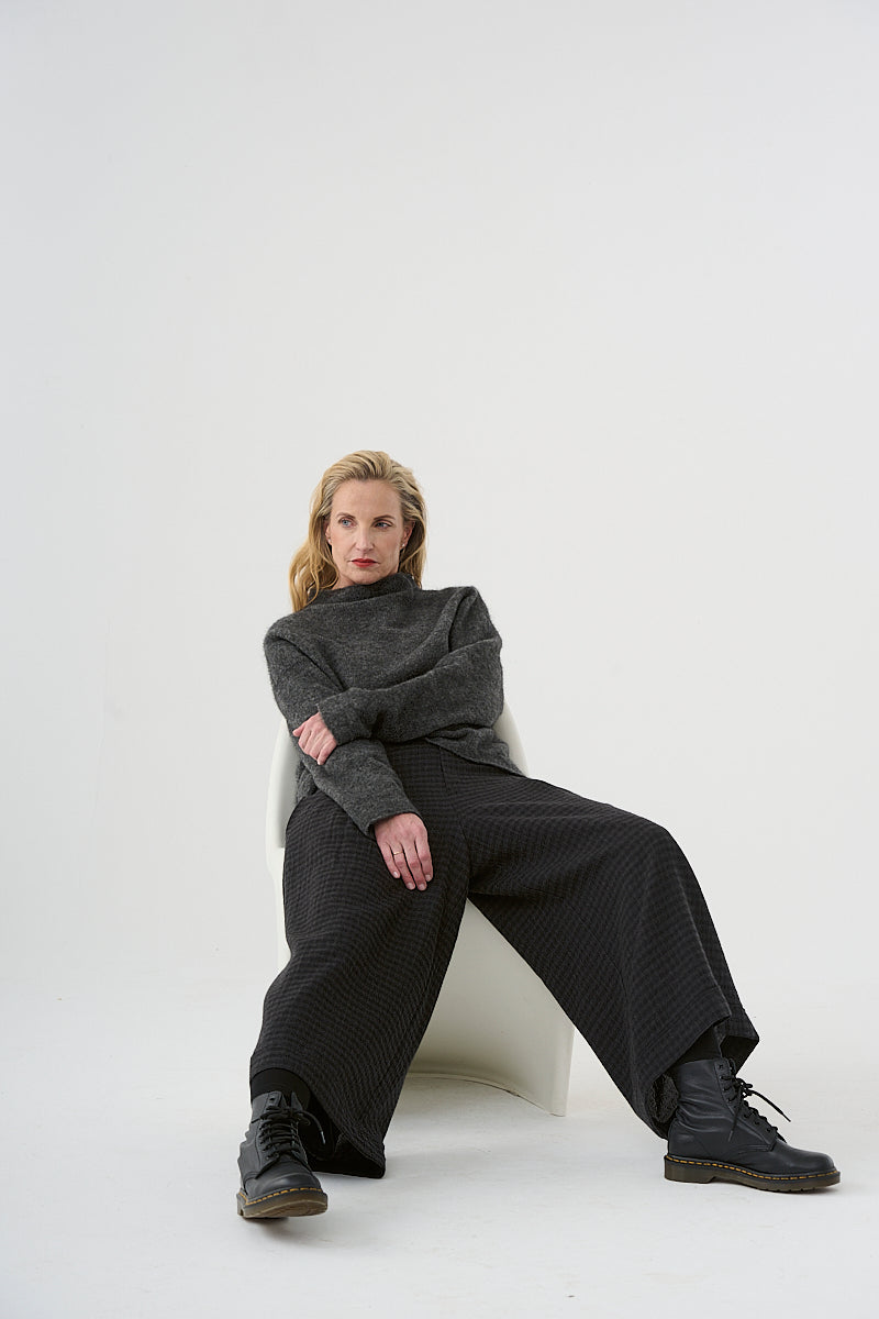 Sweater, knitted sweater (455p1) made of cozy mohair blend