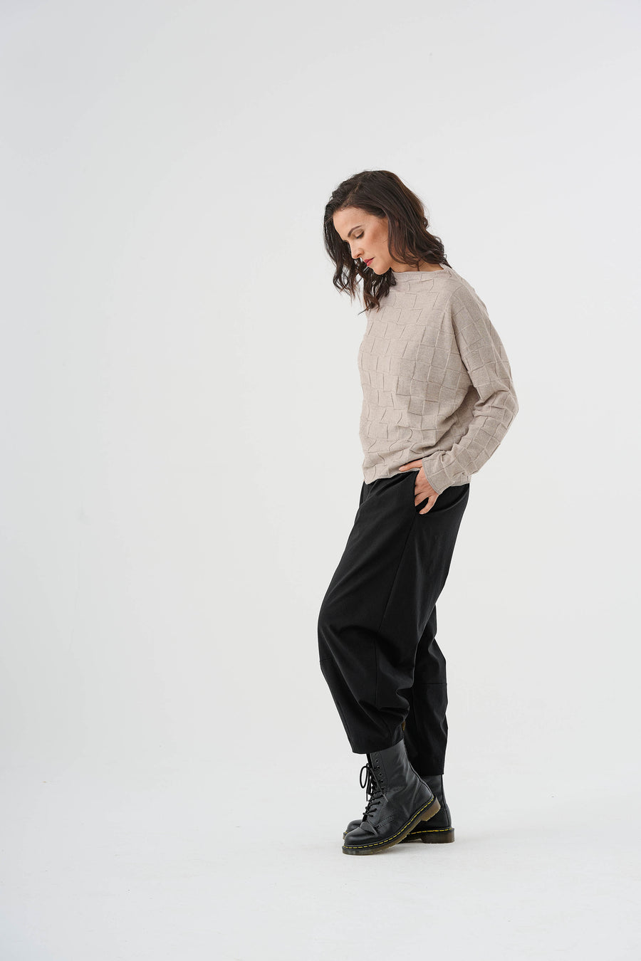Pullover (450p3) aus 100% Merino-Schurwolle extrafine