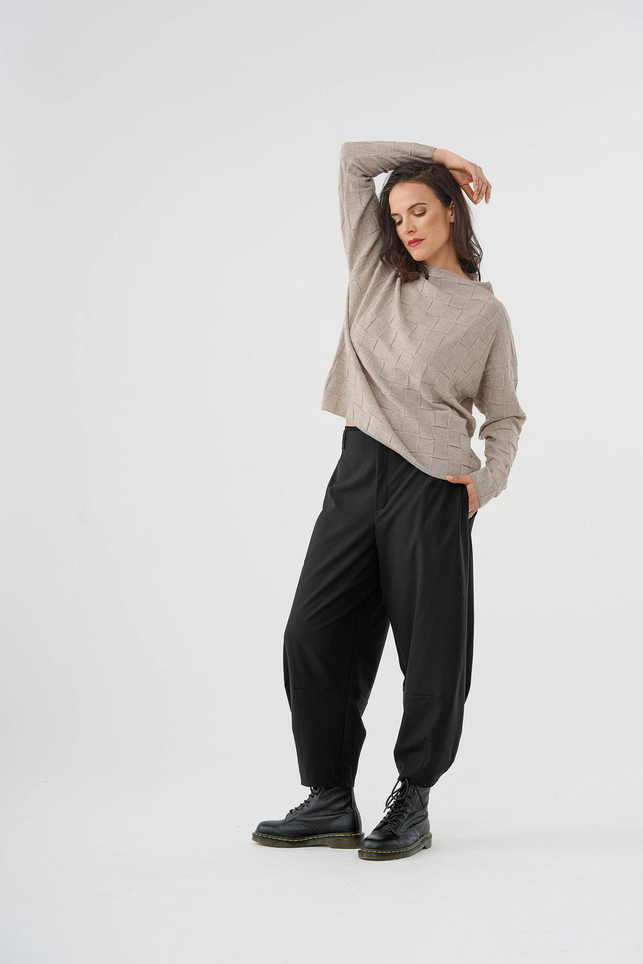 Pullover (450p3) aus 100% Merino-Schurwolle extrafine
