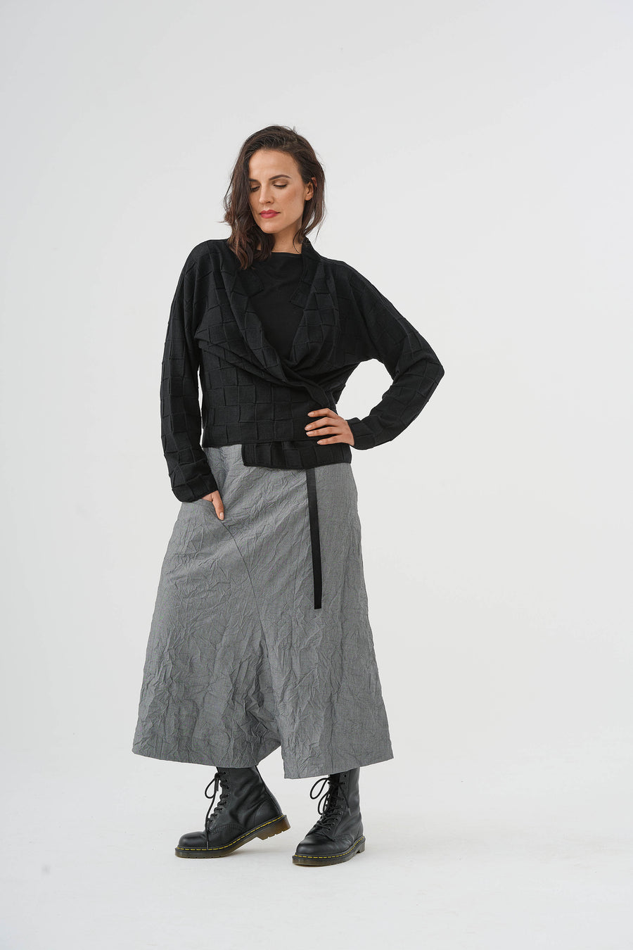 Jacke Strickjacke (450j5) aus 100% Merino-Schurwolle extrafine