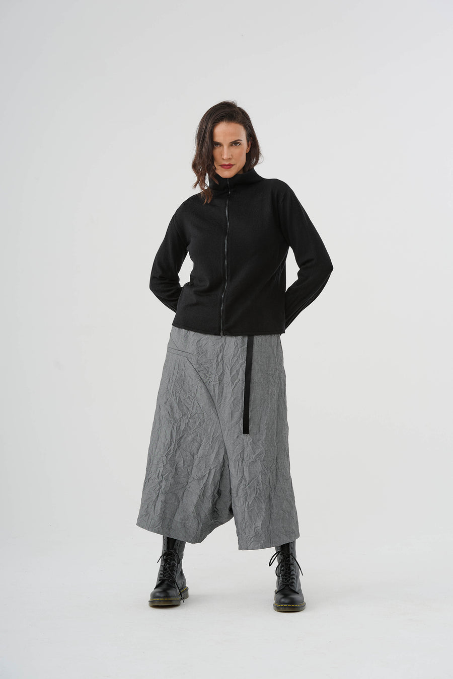 Jacke Strickjacke (450j5) aus 100% Merino-Schurwolle extrafine