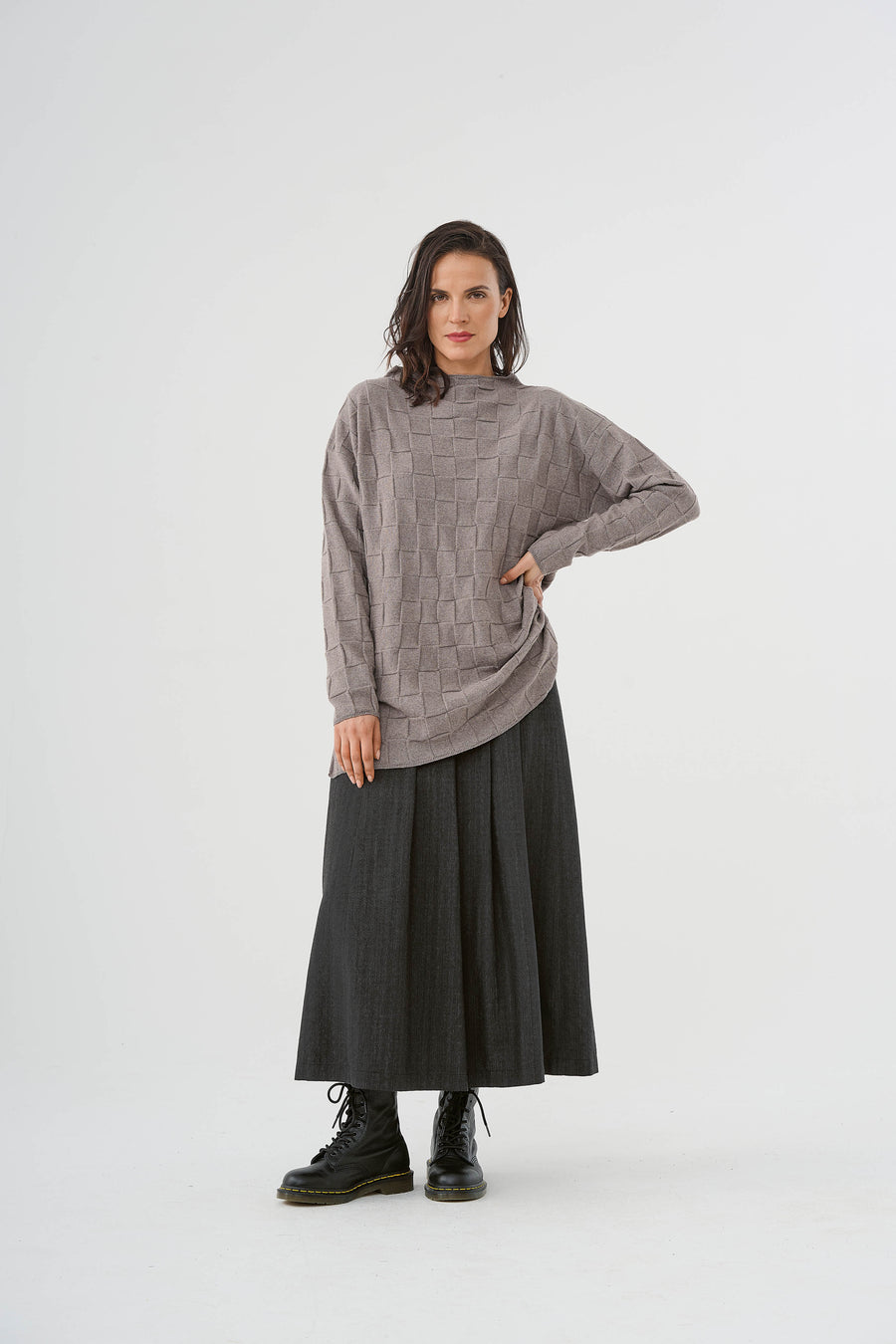 Pullover (450p4) aus 100% Merino-Schurwolle extrafine