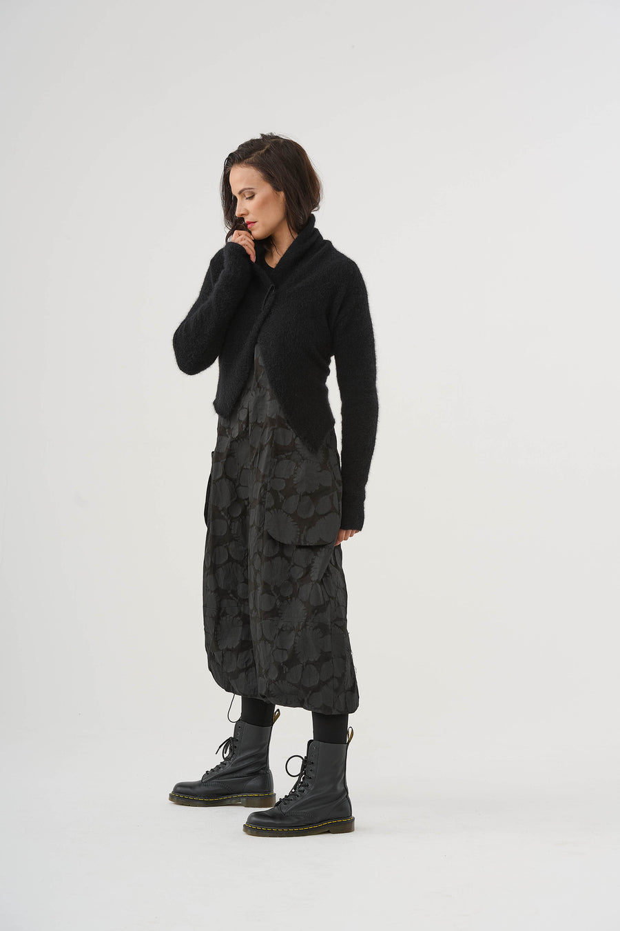 Jacke, Strickjacke,(455j4) aus kuscheligem Mohair-Mischgewebe