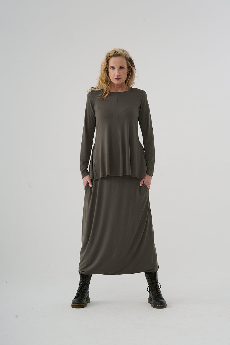Shirt (467s6) made of winter viscose with elastane