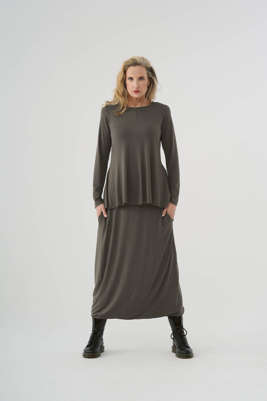 Shirt (467s6) made of winter viscose with elastane