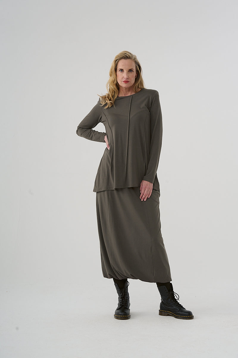 Shirt (467s7) made of winter viscose with elastane
