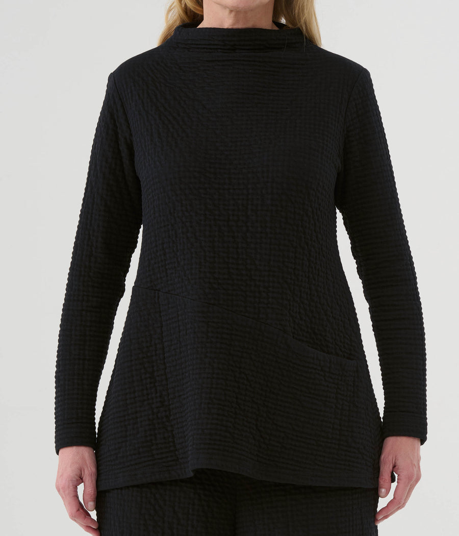 Shirt (468s2) Cotton structured jersey with a stylish surface