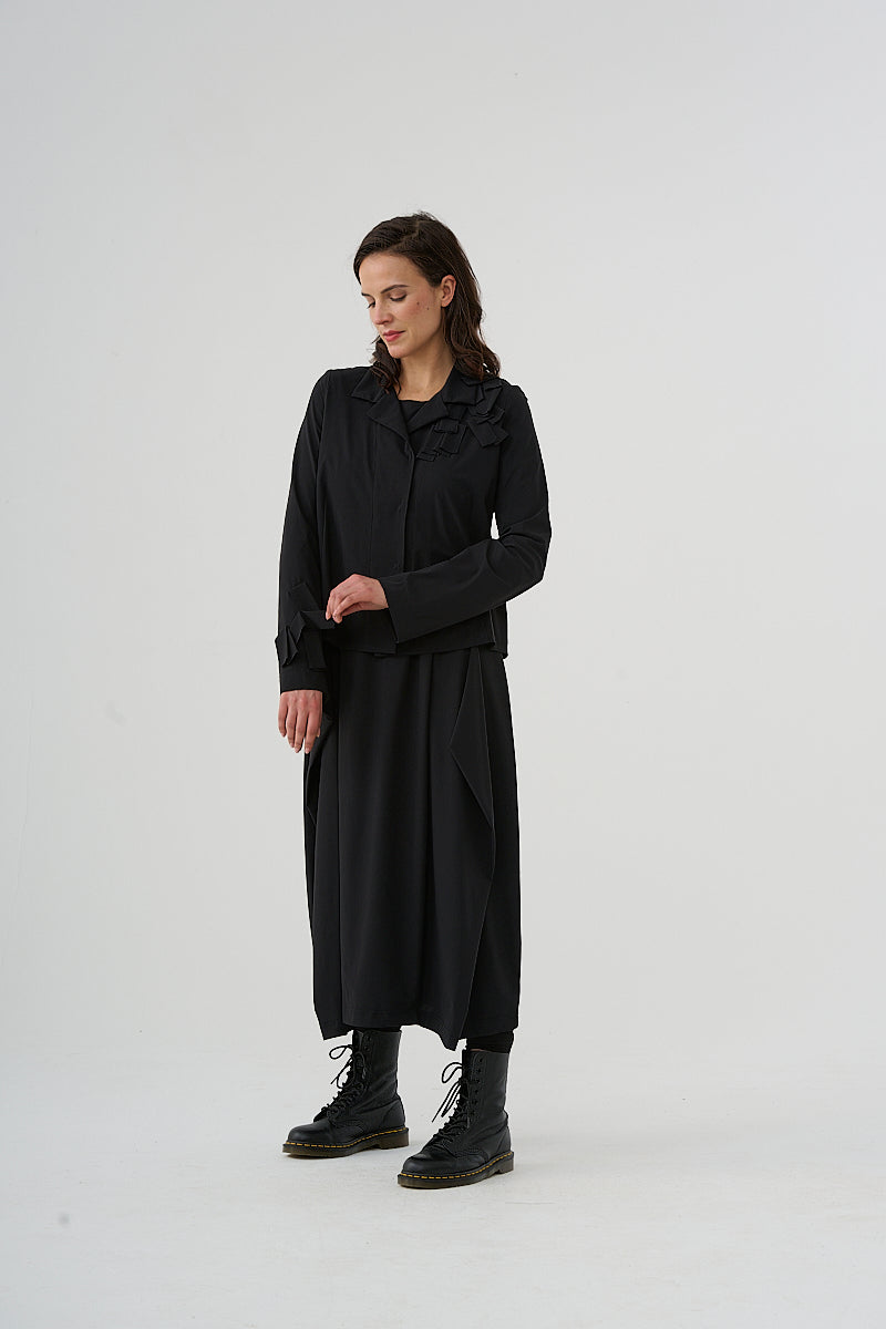 Dress (473k1) made of high-quality techno fabric