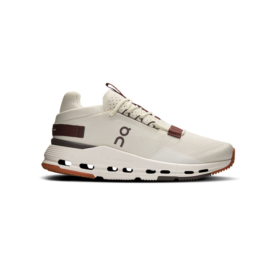 on-running cloudnova 2 ivory/grenadine