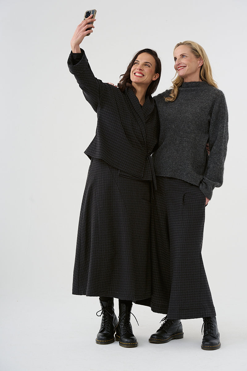 Sweater, knitted sweater (455p1) made of cozy mohair blend