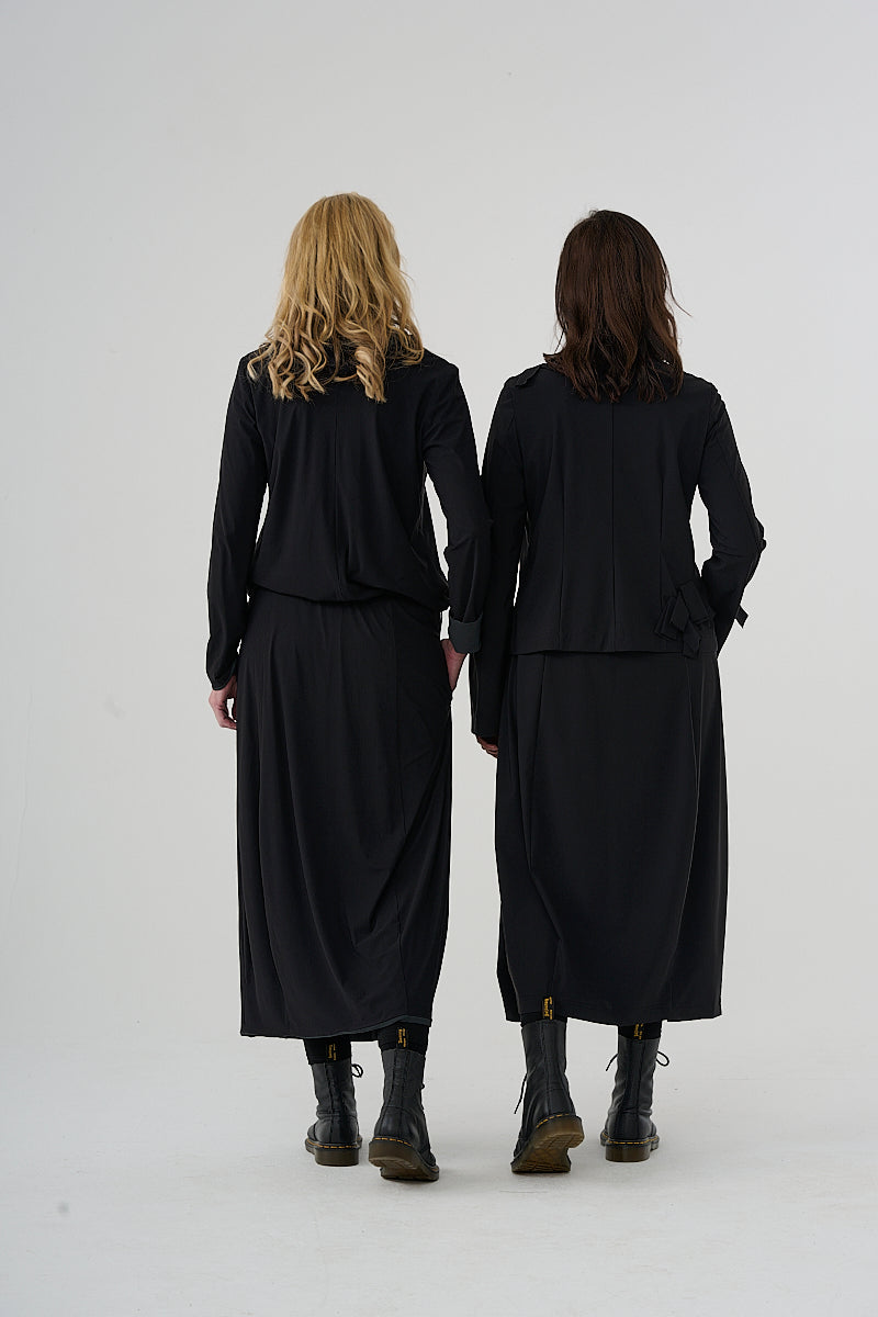 Shirt reversible shirt (472s1) with hood made of techno jersey