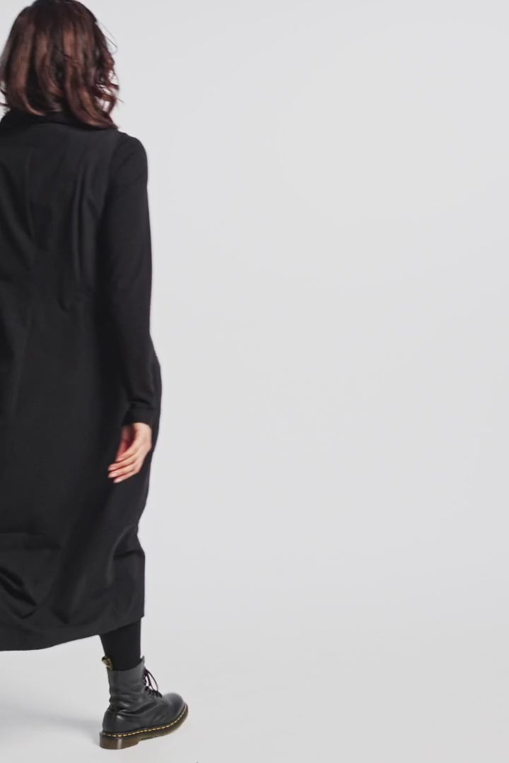 Dress (460k1) made of innovative lyocell blend fabric