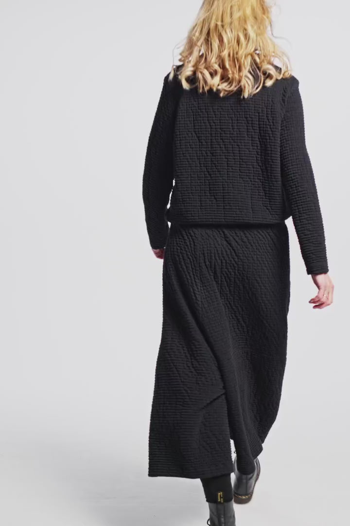 Pants (468h2) Cotton structured jersey with a stylish surface
