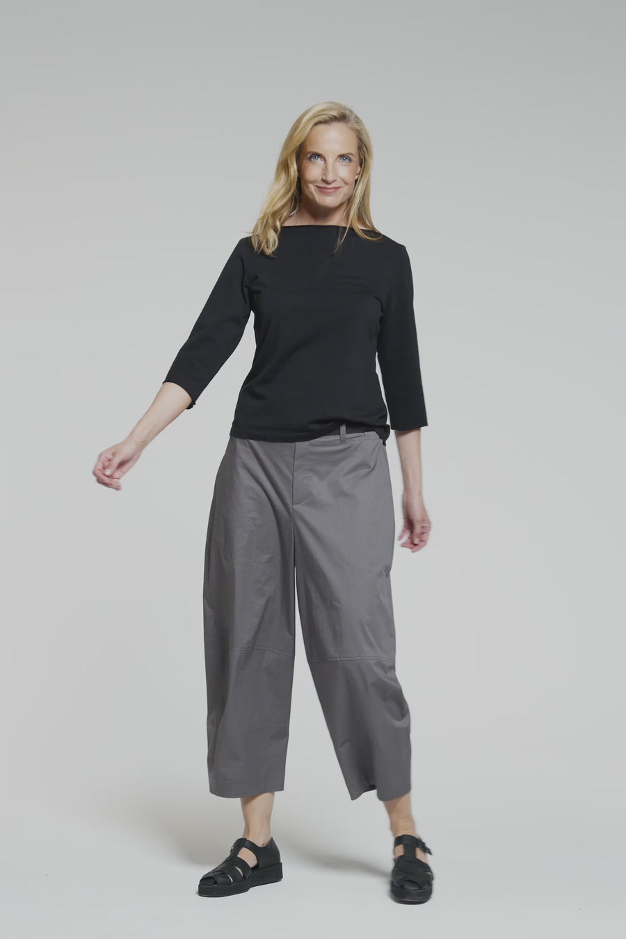 Cotton trousers with elastane (322h4)