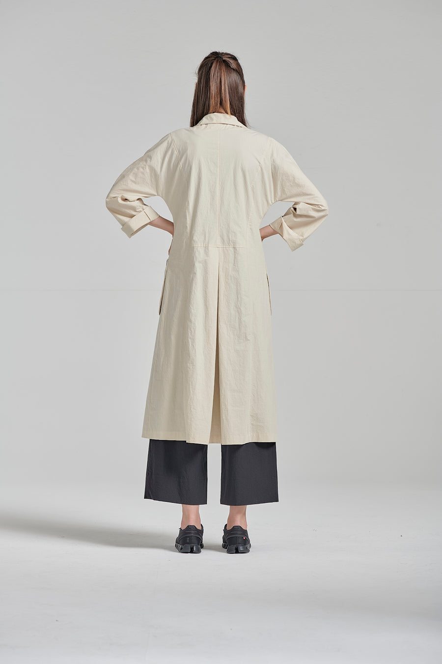 Coat dress from refined pure cotton