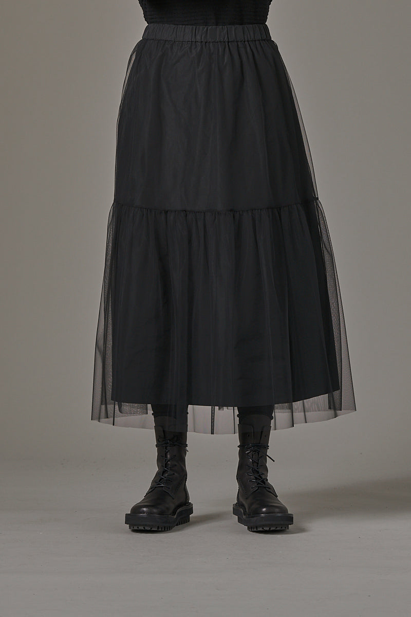 Skirt tulle skirt with taffeta made of 100 polyamide (item no. 173r2)