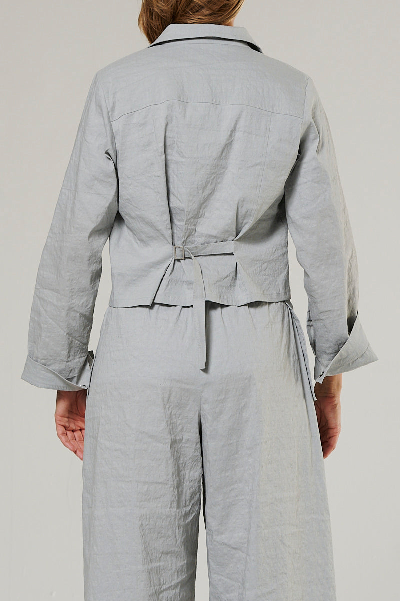 Jacket in linen/viscose mix with spandex (Item no. 222j1)