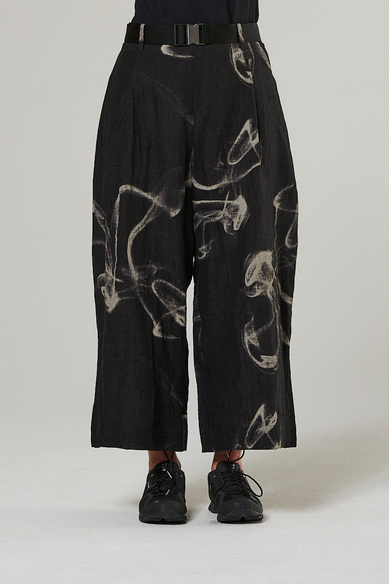 Printed noble linen trousers (Item no. 224h2)
